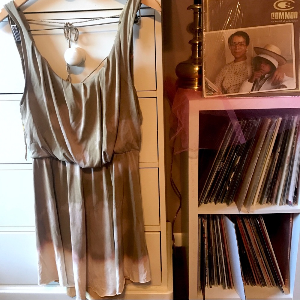 FPxDP Dip Dye Custom Goddess Dress Free People Small Tie Zelda Sundress Festival